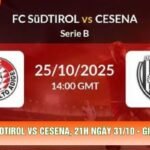 Nhận Định Südtirol Vs Cesena, 21h Ngày 31/10 - Giải Serie B 2026